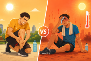 Cramps vs heat exhaustion
