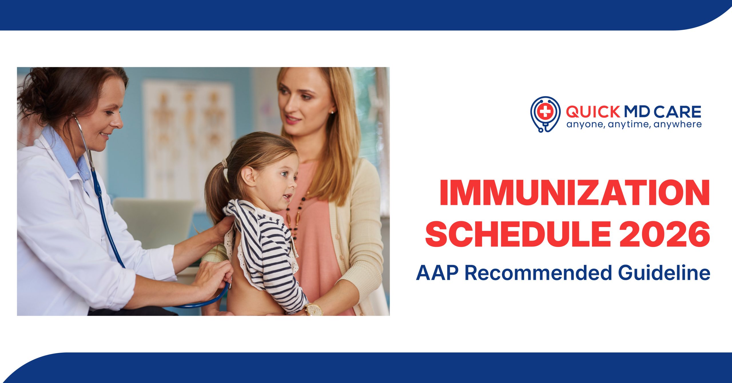 childhood Immunization schedule in 2026